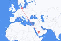 Flyg från Najran, Saudiarabien till Berlin, Maryland, Tyskland