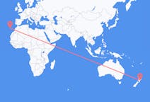 Vluchten van Napier, Nieuw-Zeeland naar Funchal, Portugal