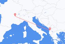 Flyreiser fra Tirana, til Lyon