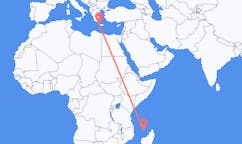 Flyreiser fra Mamoudzou, Frankrike til Khania, Hellas