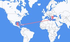 Flyreiser fra Flores, Guatemala til Sitia, Hellas