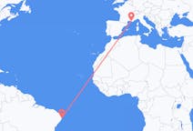Flyreiser fra Recife, Brasil til Marseille, Frankrike