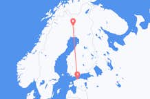 Vluchten van Pajala, Zweden naar Tallinn, Estland