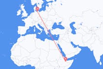 에티오피아 지지가에서 출발해 독일 로스톡으로(으)로 가는 항공편