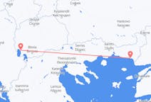 Vluchten van Ohrid, Noord-Macedonië naar Alexandroupolis, Griekenland
