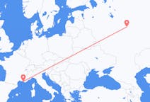 Fly fra Nizjnij Novgorod til Marseille