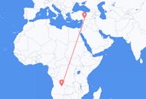 Flyreiser fra Luena, Angola til Gaziantep, Tyrkia