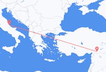 Loty z Gaziantep, Turcja z Pescara, Włochy