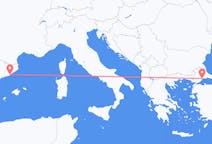 Flights from Tekirdağ, Turkey to Barcelona, Spain