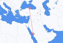 Flights from Jeddah to Amasya