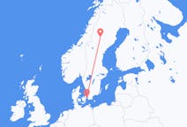 スウェーデンのヴィルヘルミナよりから、デンマークのコペンハーゲンまでのフライト