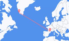 Flyg från Carcassonne, Frankrike till Paamiut, Grönland