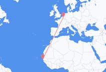 Vluchten van Dakar, Senegal naar Brussel, België