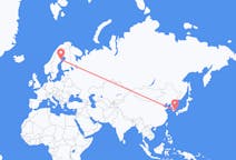 Flyg från Busan, Sydkorea till Skellefteå, Sverige