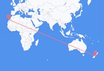 Vols de Christchurch, Nouvelle-Zélande vers Ajuy, Espagne