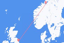 Flights from Trondheim, Norway to Newcastle upon Tyne, the United Kingdom
