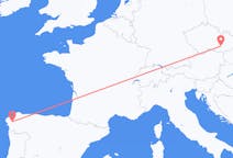 Flyrejser fra Brno, Tjekkiet til Santiago de Compostela, Spanien