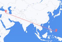Flyrejser fra Koror, Palau til Van, Tyrkiet