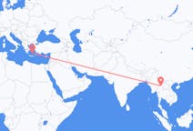 Flights from Chiang Rai Province, Thailand to Santorini, Greece