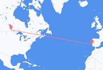 Flyrejser fra Winnipeg til Lissabon