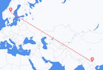 Flights from Kunming, China to Sveg, Sweden