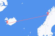 出发地 挪威从博德目的地 冰岛雷克雅未克的航班