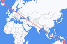 Flyrejser fra Moranbah, Australien til Akureyri, Island
