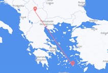 Vols depuis la ville de Skopje vers la ville d'Astypalée
