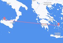 Vols depuis la ville de Palerme vers la ville de Naxos