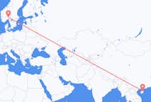 Flyg från Haikou, Kina till Oslo, Norge