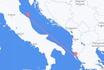 Fly fra Ancona til Korfu