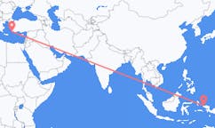 Flights from Sorong, Indonesia to Rhodes, Greece