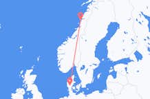 Flights from Sandnessjøen to Billund