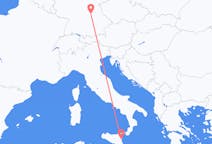 Flyreiser fra Catania, Italia til Nürnberg, Tyskland
