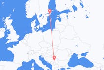 Flyg från Kraljevo, Serbien till Stockholm, Sverige