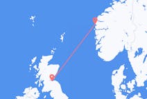 来自苏格兰的爱丁堡目的地 挪威弗盧勒的航班