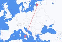 Flyg från Palermo till Riga