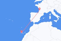Flights from San Sebastián de La Gomera, Spain to Bordeaux, France