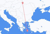 Flights from Satu Mare, Romania to Santorini, Greece