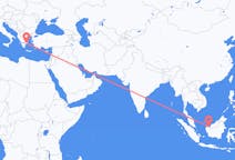 Flights from Kuching to Athens