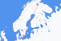 Vluchten van Bornholm naar Ivalo