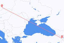 Vluchten van Jerevan naar Ostrava