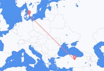 Flyreiser fra Sivas, Tyrkia til København, Danmark