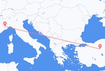 Flights from Cuneo, Italy to Ankara, Turkey