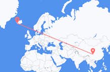 Flyg från Chengdu, Kina till Reykjavík, Island