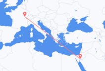 Flyreiser fra Akaba, Jordan til Dole, Frankrike