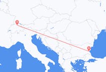 Flights from Zürich, Switzerland to Burgas, Bulgaria