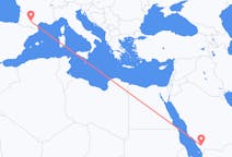 Flyrejser fra Abha, Saudi-Arabien til Toulouse, Frankrig