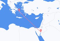 Flyg från Akaba till Syros