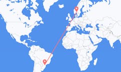 Flyreiser fra Ponta Grossa, Brasil til Oslo, Norge